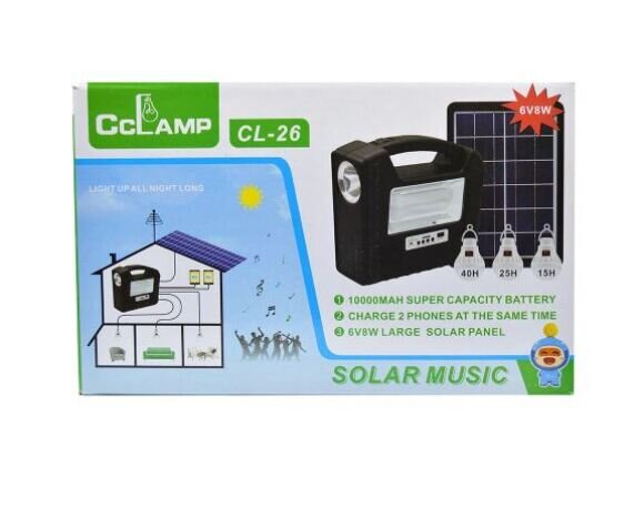 Kit panou solar CL-26 CU Radio si player mp3