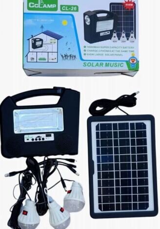 Kit panou solar CL-26 CU Radio si player mp3